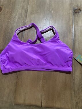 Title Nine Purple Racerback Sports Bra